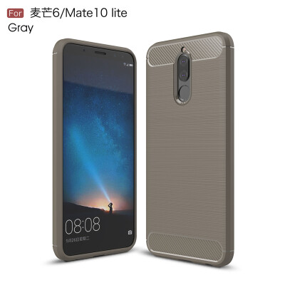 

Goowiiz Phone Case For Huawei Maimang 6Mate 10 LiteNova 2iHonor 9i Fashion Slim Carbon Fiber TPU Soft Silicone