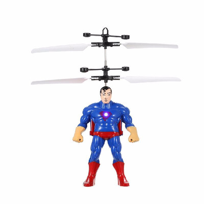 

Kids Toy Cool Flying Cartoon Figure Based Electric Ball Helicopter Infrared Induction Toy Drone Lamp