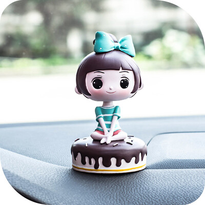 

Guangyin car perfume decoration car perfume seat cartoon creative shaking head cake girl except odor light fragrance girl