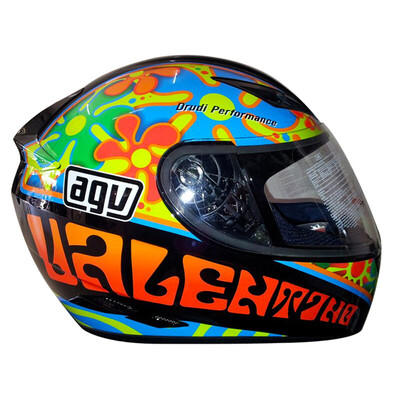 

AGV helmet K3 TOP Four seasons universal wide angle ventilation&full face helmet running helmet Italy locomotive racing helmet helmet Begonia flower