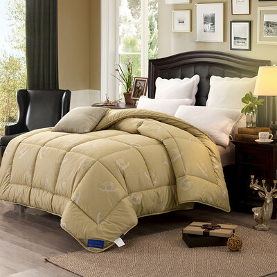

Yingxin bedding home textile single warmth camel quilt 5 pounds thick winter core 150 210cm