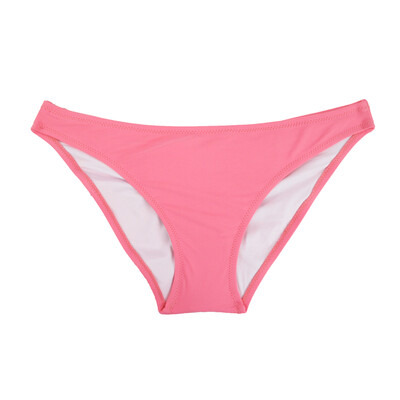 

M&M 2018 Girls Sexy Low Waist Candy Colors Bikini Bottom Women Print Cheeky Small Swim Briefs Sporty Shorts