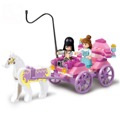 

childs kids wooden car dolls house accessories pretend play brand new Kids Bricks Toy Pinky Girls Series Dinning Car Kid Buildin