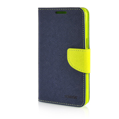

MOONCASE Cross pattern Leather Side Flip Stand Shell Back ЧЕХОЛ ДЛЯ Samsung Galaxy Grand Prime G5308W Sapphire