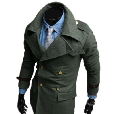 

Zogaa New Men's Woolen Overcoat Lapel Double-breasted