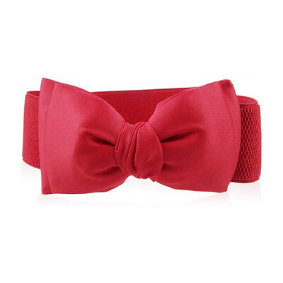 

MyMei Мода Женщин Девушки Bowknot Эластичный Бант Широкой Полосой Пряжкой Пояс Пояс