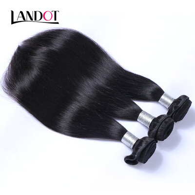 

8A Indian Straight Virgin Hair 100 Human Hair Weaves 3 Bundles Unprocessed Indian Remy Hair Extensions Natural Black Can be Dyed