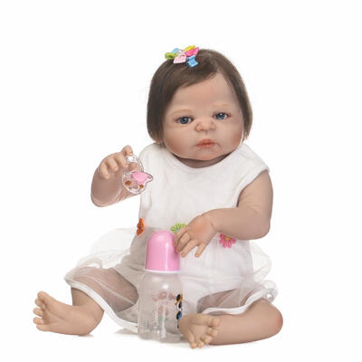 

56cm Soft Silicone Doll Reborn Baby Toy For Girls Newborn Girl Baby Birthday Gift For Child Bedtime Early Education