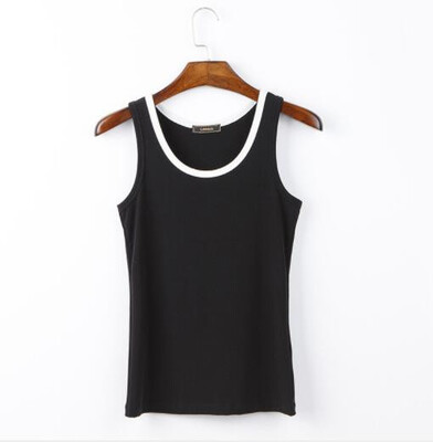 

Canvaus Summer New Women Sports Fashion Color Matching Sexy Camisole Cotton Tanks Tops