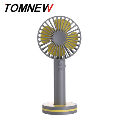 

TOMNEW Portable USB Mini Fan Handheld 2000mA Desk 3 Speeds Marcarons Handy Fan with Mirror for Home Office Outdoor