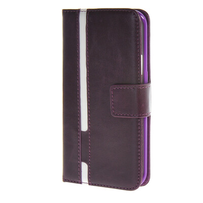 

MOONCASE Senior Leather Flip Wallet Card Slot Bracket Back чехол для Cover Samsung Galaxy S6 Edge фиолетовый