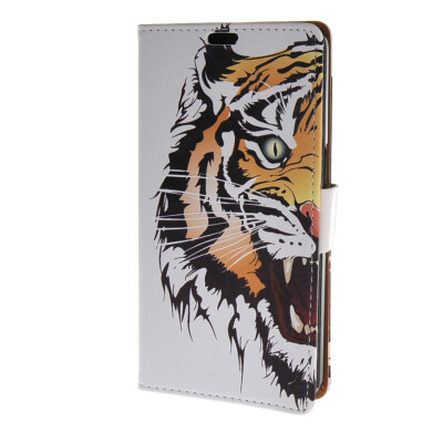 

MOONCASE Case for Alcatel One Touch Flash OT-6042D Leather Flip Wallet Style and Kickstand Case Cover [Cute Pattern] a13