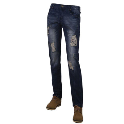 

Zogaa New European Mens Jeans Pants Fashion Holes