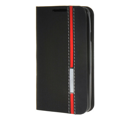 

MOONCASE LG Optimus L60 чехол Minimalist style Leather Card Wallet Flip Slot Bracket Back чехол Cover Black