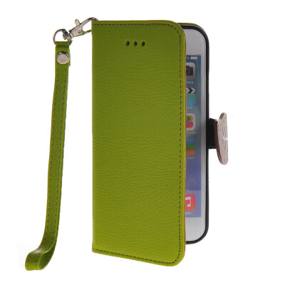 

MOONCASE Litch Skin Leather Side Flip Wallet Card Slot Pouch Stand Shell Back ЧЕХОЛ ДЛЯ Apple iPhone 6 Plus Green