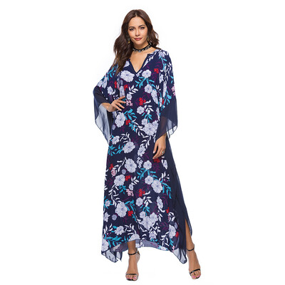 

Try Everything Summer Women Maxi Dress Elegant Long Sleeve Tulle Gauze Flower Floral Embroidery Long Dress Fashion V Neck Dress