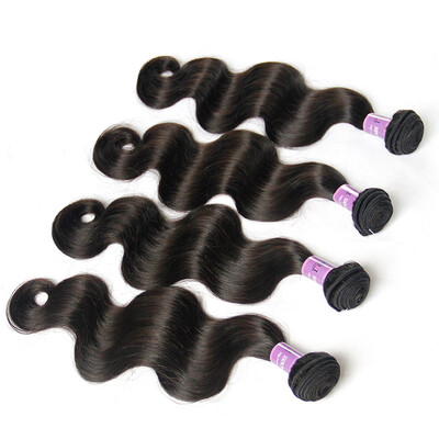 

9A Peruvian Virgin Hair Body Wave 100 Unprocessed Peruvian Human Hair Weave 4 Bundles Natural Black Color Remy Hair Extensions