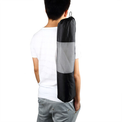 

Portable Yoga Pilates Mat Nylon Bag Carrier Mesh Case Adjustable Strap