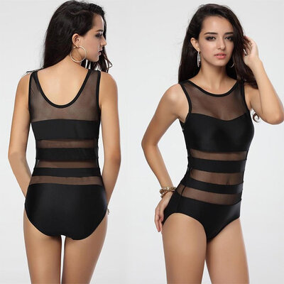 

Womens Sexy Lace One-Piece Swimwear Monokini Swimsuit Bikini Bathing Set