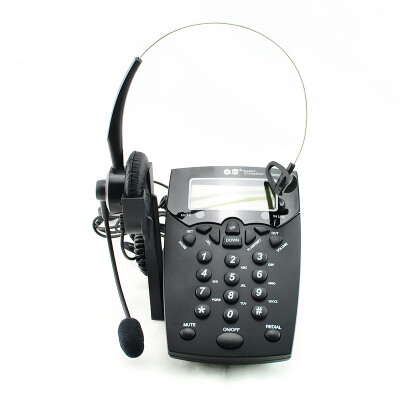 

Business Telephone With Corded Headset Call Center Phone Dial pad LCD Display-580015E