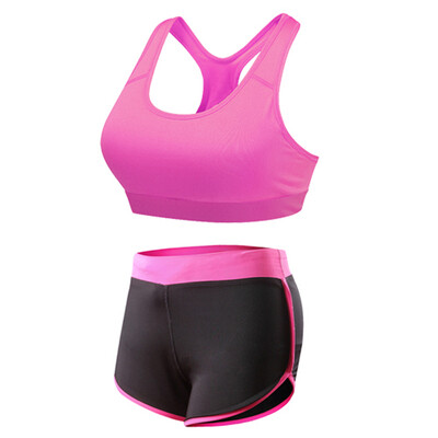 

Gym Workout Yoga Set Fitness Sport Suit Bra Running Shorts Sportswear Tights