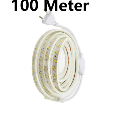 

Waterproof 220V Led Strip 2835 180LedsM With EU Power Adapter Flexible LED Tape Ribbon outdoor 1M 2M 5M 10M 15M 20M