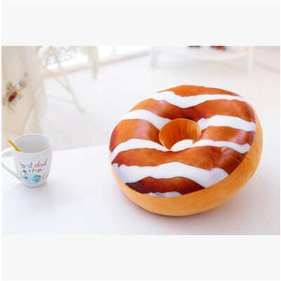 

3D Cute Donut Bread Soft Throw Pillow Case Cushion Cover Home Decor without Core