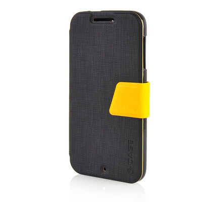 

MOONCASE Leather Side Flip Pouch Stand Ultra Slim Shell Back ЧЕХОЛ ДЛЯ HTC Desire D510 Black
