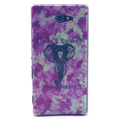 

MITI Colourful Transparent Side Hard Case For SONY Xperia M2 S50h D2303 D2305 D2306 Dual Sim D2302 Plastic Mobile Phone Cover