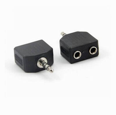 

Huayuan 1 Piece New 35MM Mini 1 to 2 Audio Adapter Splitter For Earphone Headset Converting Connector