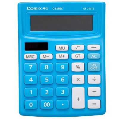 

COMIX) 12 large computer keys office calculator solar power dual power supply new and old packaging random delivery C-2135