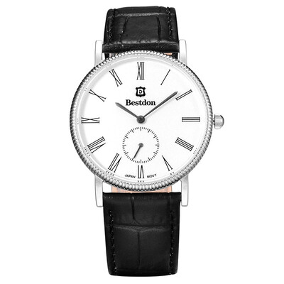 

BESTDON BD98104G Mens Fashionable Waterproof Quartz Wrist Watch BlackSilverWhite