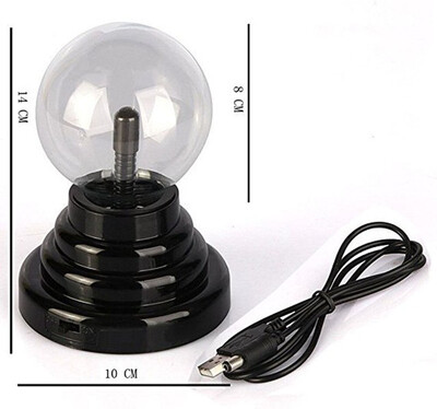 

3-inch 76cm Plasma Ball Lamp Touch Sensitive Nebula Sphere Globe Novelty Toy Night Light - USB or Battery Powered