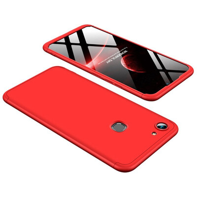 

MOONCASE Three-parts structure design Full Protection Hard Plastic Combination Case for Vivo Y83 Fingerprint Red