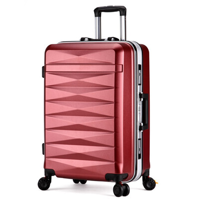 

Men women travel trolley case suitcase bags student shipping box aluminum frame universal wheel ABS PC luggage bag 20 24 inch box