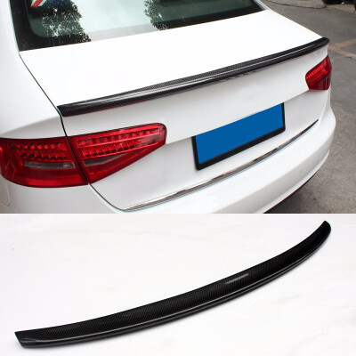 

4 New Style Carbon fiber Trunk Spoiler Fit For Audi A4L B9