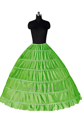 

High Quality 2018 New Fashion 6 Hoops Wedding Petticoat White Crinoline Underskirt for Wedding Dress Bridal Gowns