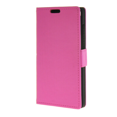 

MOONCASE Vivid colors Leather Wallet Card Slot Bracket Back Case Cover for Huawei Honor 4C Hotpink