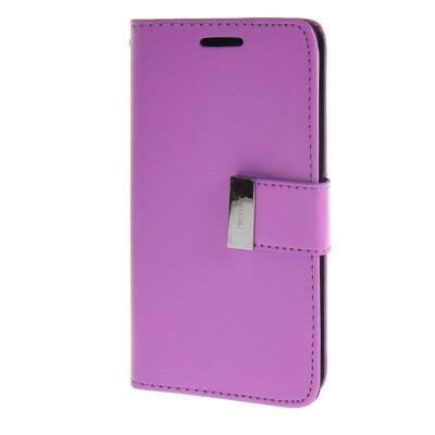 

MOONCASE Case for Samsung Galaxy Core 2 II Duos G355H Flip Leather Wallet Card Slot Bracket Back Cover Purple