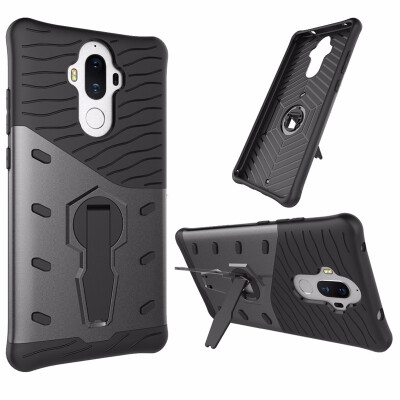 

Goowiiz Phone Case For Huawei Mate 9P8 Lite 2017 Luxury Armor TPUPC Silicone Hard Bracket Prevent falling