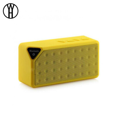 

WH X3 Bluetooth Speaker Fashion Style TF USB Wireless Portable Music Sound Box Subwoofer Loudspeakers for huawei xiaomi