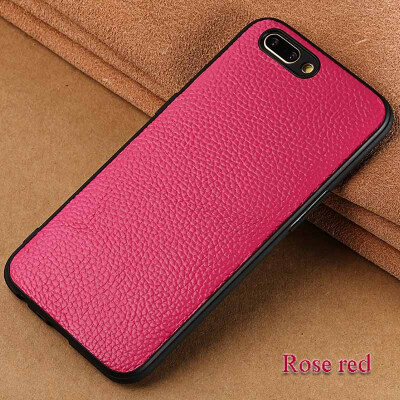 

Genuine Leather Phone Case For OPPO R11 Litchi Texture Back Cover For R9 R9S Plus Case