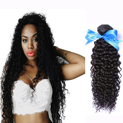 

WYF Малайзийские волосы Virgin Curly Hair 4 Bundles 100% Необработанные человеческие волосы вьющиеся волосы