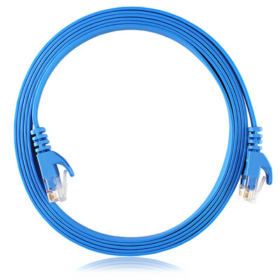 

Haile HT-205F-2M super five cable flat jumper computer cable 2 m blue