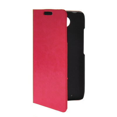

MOONCASE Slim Leather Wallet Card Slot Pouch Stand Shell Back Case Cover for Motorola Moto Droid Turbo XT1254 Hot pink