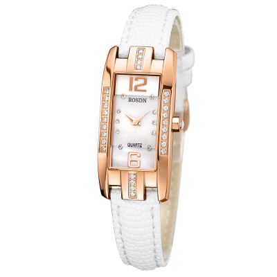 

Lausanne (ROSDN) watch quartz diamond table female gold red belt L3136RL-MRW