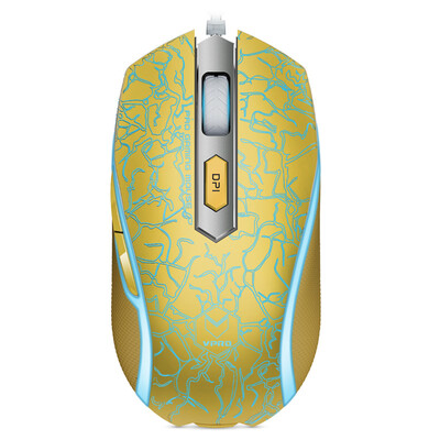 

Thunderbolt (Rapoo) V210 Мощная игровая мышь Мышь для мыши Мышь для ноутбуков Tu Hao gold flames version