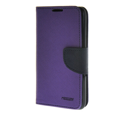 

MOONCASE Splice Color Leather Wallet Flip Card Slot Bracket Back чехол для Sony xperia E4 Purple