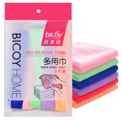 

Baicao Garden (bicoy) wipes clean towel multi-purpose scouring pad water quick-drying multi-use towel 5 loaded 20 * 20cm