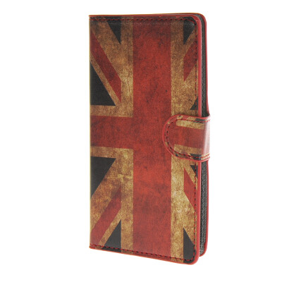 

MOONCASE UK British Flag Leather Side Flip Wallet Card Slot Stand Pouch Case Cover for LG C90 / a07